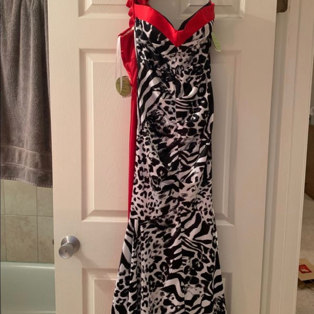 Animal print formal Windsor dress